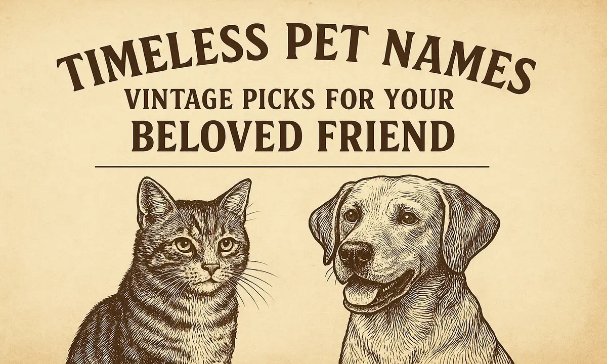 Timeless Pet Names: Vintage Picks for Your Beloved Friend
